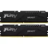 RAM  KINGSTON 32GB DDR5-6400MHz  Kingston FURY Beast (Kit of 2x16GB) (KF564C32BBEK2-32), CL32-39-39, 1.4V, AMD EXPO 1.0/Intel XMP 3.0, Black 