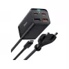 Incarcator  Baseus Universal Home Charger Baseus GaN3 Pro Desktop, 4xUSB (2C + 2U), 100W, Cable included (Type-C - Type-C, 1m),  Cable length: 1,5m, Black  CCGP000101 