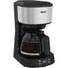 Aparat de cafea  Tefal Coffee Maker Tefal CM520D10 Equinox 1.2L, 900W, Programmable Stainless Steel Filter Coffee maker, 8 to 12 Cups, LED Screen, Permanent Filter, Keep Warm 