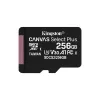 Card de memorie  KINGSTON 256GB Kingston microSD Class10 UHS-I  U1 V10  A1 Canvas Select Plus, Up to: 100MB/s  SDCS2/256GBSP 