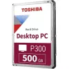 HDD  TOSHIBA 3.5" HDD 500GB P300 HDWD105UZSVA, 7200RPM, SATA3 6GB/S, 64MB (HARD DISK INTERN HDD/ВНУТРЕННИЙ ЖЕСТКИЙ ДИСК HDD) 