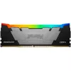RAM  KINGSTON 32GB DDR4-3200  Kingston FURY® Renegade DDR4 RGB, PC25600, CL16, 1.35V, 2Rx8, Symmetric Black/Silver Large heat spreader, Dynamic RGB effects featuring Kingston FURY Infrared Sync technology, Intel XMP 2.0 (Extreme Memory Profiles) 