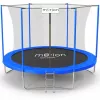 Trambulina  THUNDER Trambulina de gradina pentru copii, Jumi, 244 cm (8Ft), cu plasa de protectie interioara, Negru/alba 