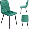 Scaun  Jumi Scaun stil scandinav, Piado, Jumi, velur, metal, 44x52x89 cm, Verde 