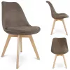 Стул  Jumi Scaun bucatarie/living, Alta, Jumi, material textil, lemn, 49x55x82 cm, Maro 