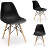 Scaun  Jumi Scaun bucătărie, EVA, Jumi, polipropilena, lemn de fag, 81x46x52cm, Negru 