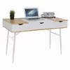 Masa de birou  Nex Home Masa de birou cu un sertar, Jumi, 120x60x77cm, Stejar/Alb 