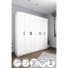 Dulap  Nex Home Dulap cu balamale, 6 usi Nex Home 180 x 47 x 180 cm, Alb 