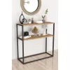 Консоль  Nex Home Consola metalica Dressuar Nex Home 90 x 34 x 89,5 cm, Stejar 
