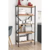 Etajera   Nex Home Raft pentru bucatarie cu 5 nivele Nex Home 66 x 35 x 128 cm, Stejar 