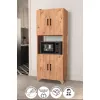 Dulap  Nex Home Dulap multifunctional cu 4 usi Ece Nex Home 60 x 33,8 x 154 cm, Stejar 