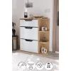 Тумба для обуви  Nex Home Pantofar cu 6 compartimente Smyrna Nex Home 90 x 32 x 106 cm, Alb 