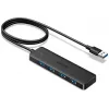 Docking station  UGREEN UGREEN HUB 4in1 USB 3.0 to 4*USB 3.0 1M CM219, Black 