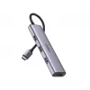 Док-станция  UGREEN UGREEN HUB 4in1 Type-C 3.0 to 4*USB-A 3.0, Power Port, up to 5Gpbs CM473, Silver 