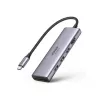 Docking station  UGREEN UGREEN HUB 6in1 Type-C to HDMI 4k@30Hz + 3xUSB3.0 + TF/SD CM511, Space Gray 