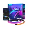 Indoor led strip  GOVEE Light Strip GOVEE RGBIC LED Neon Rope Light for Desks 5m, Smart Wi-Fi Light Strip, Wi-Fi + BT, Multicolor, Zonal Color Control, App, Cuttable, No Hub Required, Flexible Installation, AI Dreamview: Sync with Gaming Sync Box and Razer Chroma, AI Lighti 