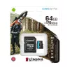 Card de memorie  KINGSTON ..64GB MicroSD (Class 10) UHS-I (U1) +SD adapter, Kingston Canvas Go! Plus "SDCG3/64GB" (170/70MB/s) 