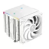 Cooler universal  DEEPCOOL AC Deepcool "AK620 DIGITAL PRO WH" (≤25 dB, 500-1750RPM, 60.89 CFM, 2x120mm, ARGB, 6x6mm, Display, 1491g.) 