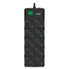 Prelungitor cu protectie  SVEN Surge Protector  10 Sockets,  1.8m, Sven "SF-10E-16", Black, flame-retardant material 