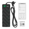 Сетевой фильтр  SVEN Surge Protector  10 Sockets,  5m, Sven "SF-10E-16", Black, flame-retardant material 