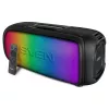 Boxa  SVEN SVEN PS-860, 100W (2x50) Dynamic switchable RGB backlight, TWS, Bluetooth, FM, USB, microSD,  Li-Ion battery: 7.4 V, 5400 mA·h (39.96 W·h), Two microphone inputs for karaoke, Remote control, NFC, Carrying handle, 5.7kg, Black 