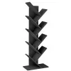 Raft de perete  Jumi Biblioteca, raft pentru carti,tip copac, Jumi, 142x50x25cm, Negru 