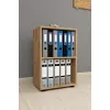 Raft de perete  Nex Home Biblioteca cu 2 compartimente Folder Nex Home  49 x 30 x 73 cm, Stejar 