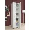 Навесная полка  Nex Home Biblioteca cu 2 usi, 5 compartimente Folder Nex Home 49 x 31,8 x 178 cm, Alb 