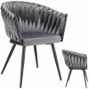 Scaun  Jumi Scaun premium Jumi, Molto, 85x58x62cm, picioare din otel, material catifea, Graphite 