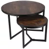 Masa cafea  Jumi Set mese de cafea, Jumi, 80x80x52cm, 50x50x42cm, design modern, Maro 