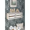 Masa/dulap pentru depozitare  Nex Home AYCA-4-BYZ Ansamblu depozitare pe perete cu 4 compartimente  Ayca Nex Home 89 x 31 x 30 cm Alb 