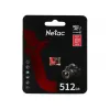 Card de memorie  Netac Netac MicroSD P500 Extreme Pro 512GB, w/SD adapter NT02P500PRO-512G-S 