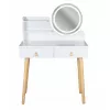 Masa de toaleta   Jumi MASA DE TOALETA SCANDI 3 CU OGLINDA LED ROTUNDA 40CM, ,  125X80X40CM, ALB CM-254145 