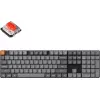Gaming keyboard  Keychron K5 MAX QMK/VIA WIRELESS CUSTOM MECHANICAL KEYBOARD RUSSIAN LAYOUT (K5M-B1-RU), ULTRA-SLIM, FULL SIZE LAYOUT, RGB BACKLIGHT, GATERON LOW-PROFILE 2.0 MECHANICAL RED SWITCH, 2.4GHZ&BLUETOOTH, USB TYPE-C, GAMER (TASTATURA/КЛАВИАТУРА) 