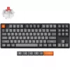 Игровая клавиатура  Keychron K8 MAX QMK WIRELESS CUSTOM MECHANICAL KEYBOARD RUSSIAN LAYOUT (K8M-J1-RU), BLACK, 80% TKL LAYOUT, ALUMINIUM FRAME, RGB BACKLIGHT,  SUPER MECHANICAL RED SWITCH, HOT-SWAP, 2.4GHZ&BLUETOOTH, USB TYPE-C, GAMER (TASTATURA/КЛАВИАТУРА) 
