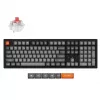 Игровая клавиатура  Keychron K10 MAX QMK WIRELESS CUSTOM MECHANICAL KEYBOARD RUSSIAN LAYOUT (K10M-H1-RU), BLACK, FULL SIZE LAYOUT, RGB BACKLIGHT,  SUPER MECHANICAL RED SWITCH, HOT-SWAP, 2.4GHZ&BLUETOOTH, USB TYPE-C, GAMER (TASTATURA/КЛАВИАТУРА) 