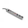 Prelungitor cu protectie  GEMBIRD SURGE PROTECTOR SPG6-B-10C, 6 SOCKETS, 3.0M, UP TO 250V AC, 16 A, SAFETY CLASS IP20, GREY 