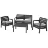 Mobila individuala  KETER НАБОР САДОВОЙ МЕБЕЛИ  DELANO GRAPHITE/GRAY (237071) 