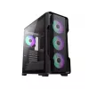 Carcasa fara PSU  Siege CASE EATX GAMEMAX , W/O PSU, 0.6MM, 4X120MM ARGB, ARGB HUB, TEMPERED GLAS, FRONT MESH, DF, 1XUSB3.0, 2XUSB2.0, 2X3.5", 3X2.5", BLACK 