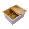 Set chiuveta de bucatarie si baterie  Sandonna CHIUVETA HANDMADE  HD5040 AURIU 
