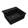 Set chiuveta de bucatarie si baterie  Sandonna CHIUVETA  SELENA 530 (NEGRU METALIC) 
