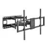Настенное крепление  GEMBIRD Full-motion TV-Wall Mount for 60 -120”- Gembird ”WM-120ST-01”, allows up to 120 degrees swivel and 20 degrees tilting, max. 120 kg, Distance to wall: 75 - 703 mm, max. VESA 900 x 600, Black 