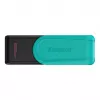 USB flash drive  KINGSTON 128GB USB3.2   DATATRAVELER EXODIA S BLACK/TEAL, MOVING CAP DESIGN, (READ 100 MBYTE/S, WRITE 12 MBYTE/S) 
