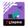 USB flash drive  KINGSTON 128GB USB3.2 Flash Drive Kingston DataTraveler Exodia S (DTXS/128GB), Black + Turquoise, Plastic, Slider Cap 