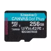 Card de memorie  KINGSTON .256GB MicroSD (Class 10) UHS-I (U3) +SD adapter, Kingston Canvas Go! Plus Gen 4 "SDCG4/256GB" (R/W:200/160MB/s) 