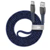 Cablu  Rivacase TYPE-C CABLE  PS6102 BL12, NYLON BRAIDED, 1.2M, BLUE 