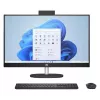 PC All-in-One  HP All-in-One PC - 27” HP AiO 27-cr0043ci 27” FHD IPS Non-Touch, AMD Ryzen 7 7730U, 16Gb (2x8Gb) DDR4, 512GB M.2 PCIe NVMe SSD, Intel Internal Graphics, CR, HD Cam, WiFi6 2x2 + BT5, HDMI, LAN, Kbd and Mouse Black Wireless 510SP, FreeDos, Jet Black 