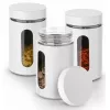 Set containere  Tadar Набор банок для хранения Tadar Prato White 3pcs 