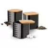 Set containere  Tadar Набор контейнеров Tadar Geometric Black 3pcs 