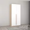 Dulap  MOBILDOR Dulap Smart-Home 1.0x0.56x2.0H m. cu bară p/u umerașe Alb/Sonoma 